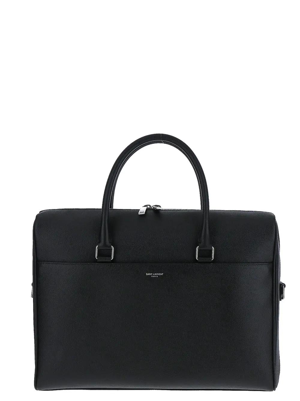 Saint Laurent Duffle Briefcase Bag In Black