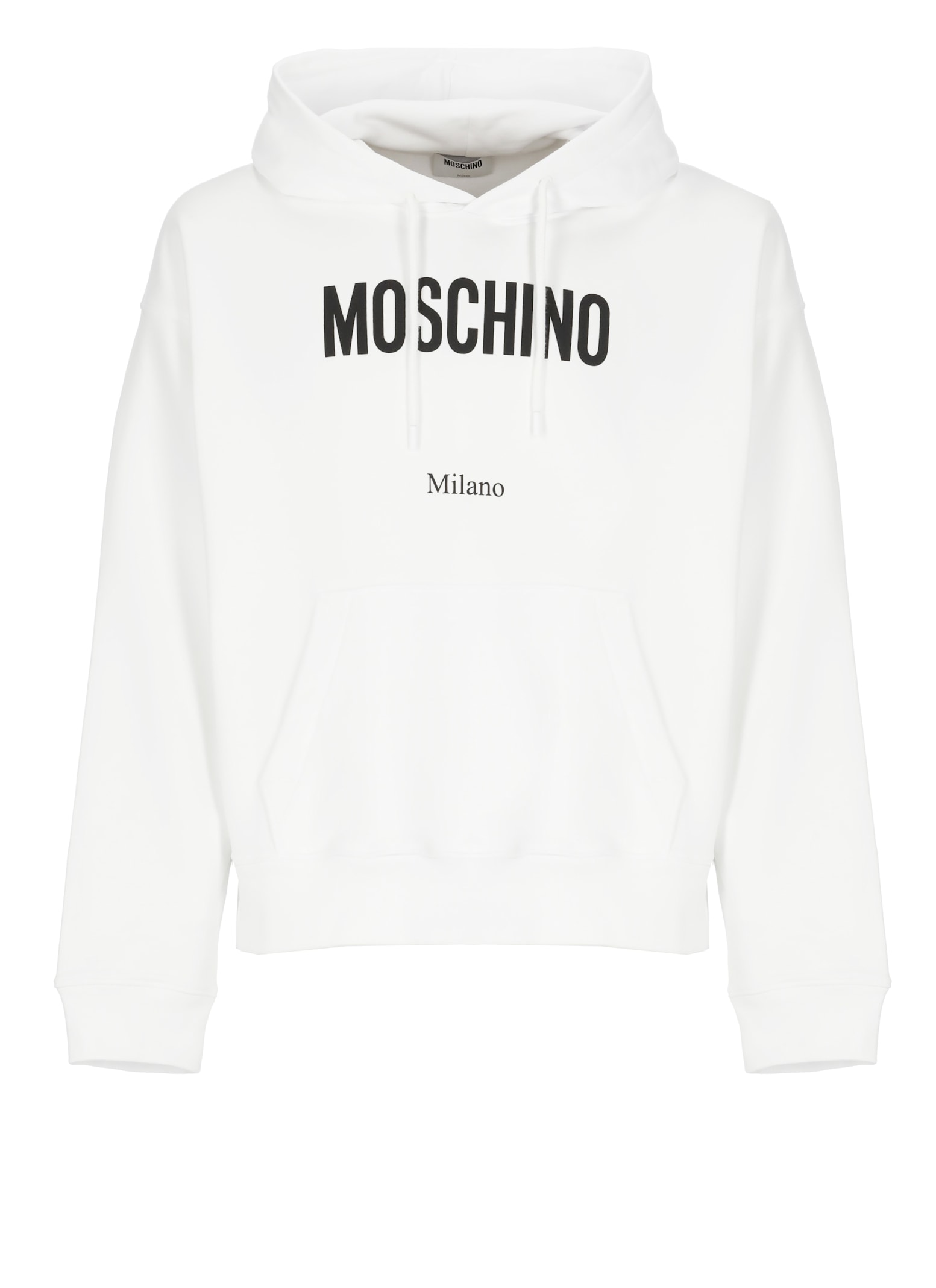 Moschino Long-sleeved Sweatshirt In White