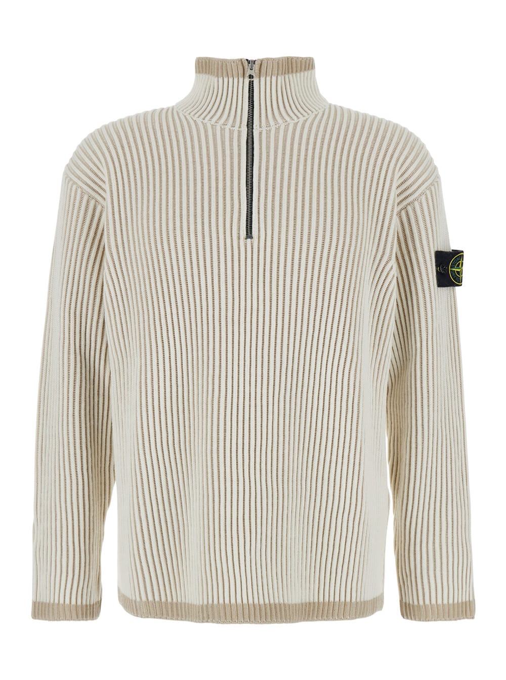 Shop Stone Island Costa Inglese Grossa In White