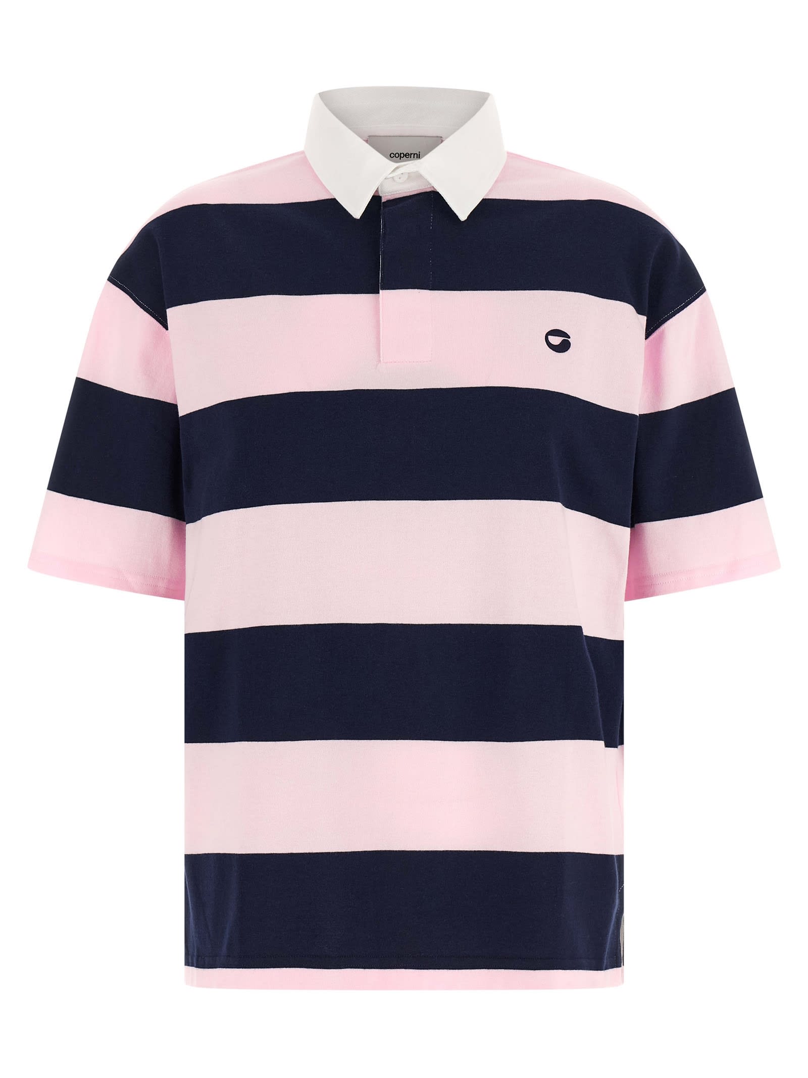 Coperni Striped Polo Shirt In Multi