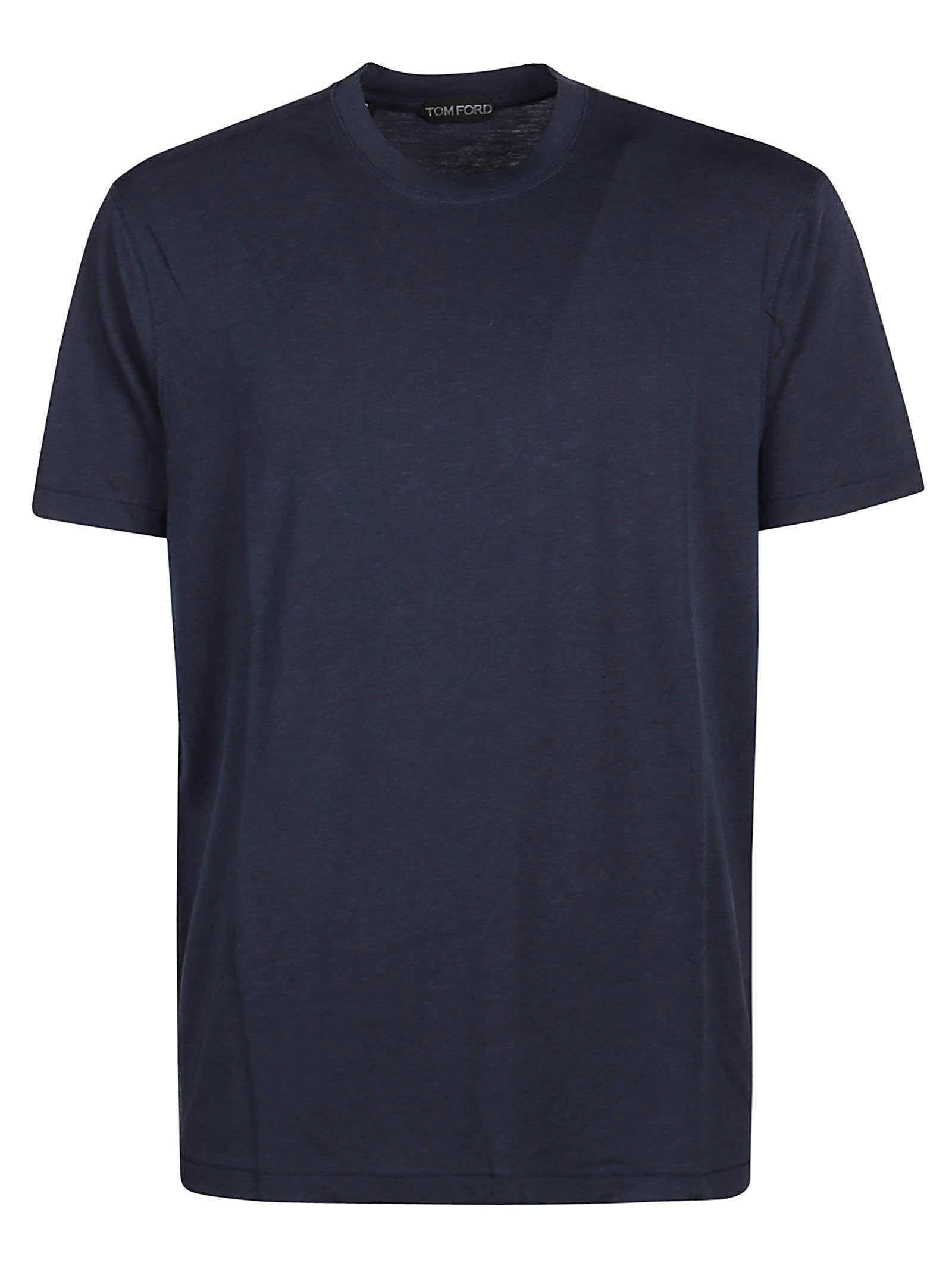 Shop Tom Ford Garment Dyed T-shirt In Blu Denim