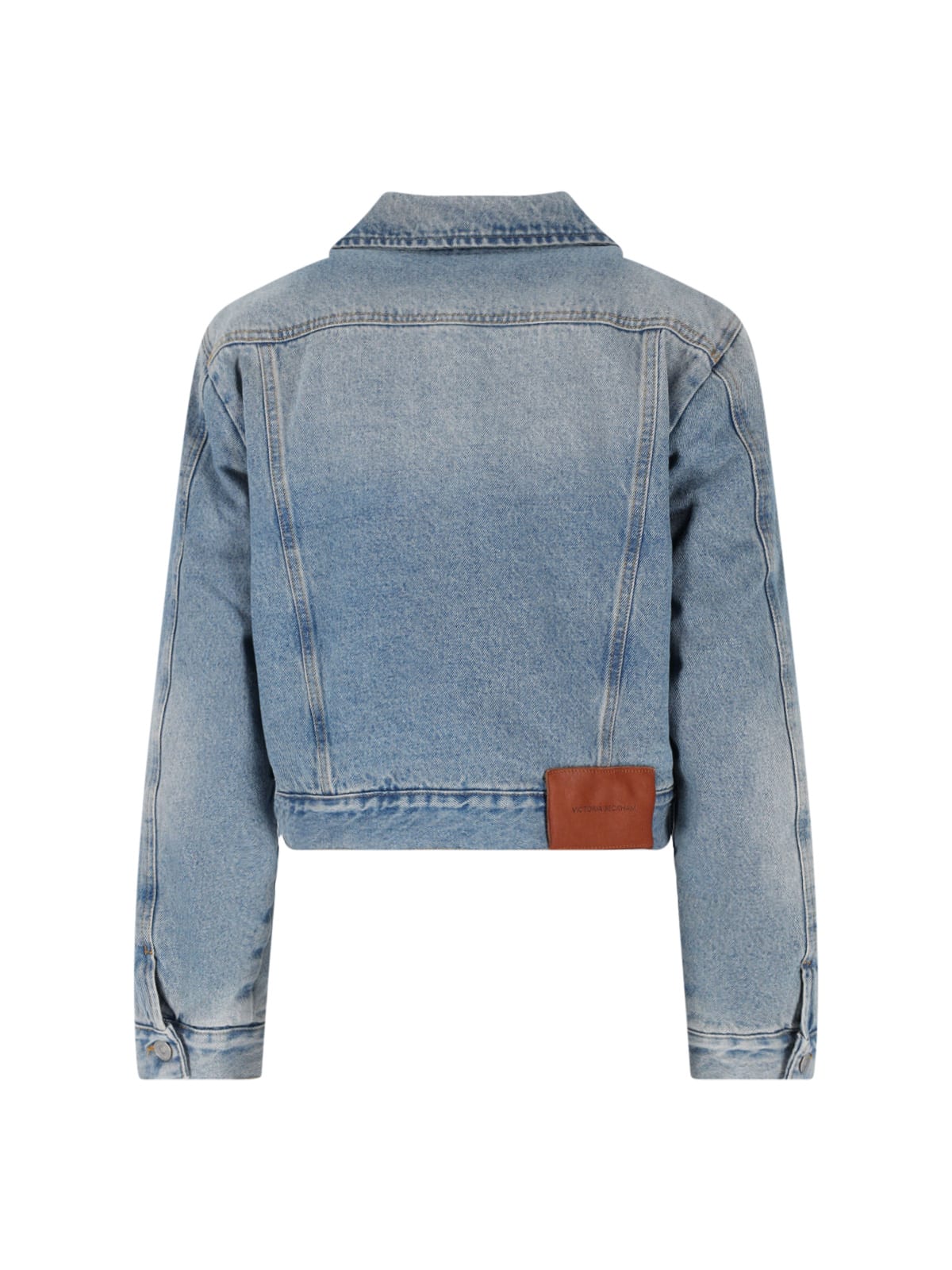 Victoria Beckham Denim Jacket In Light Blue