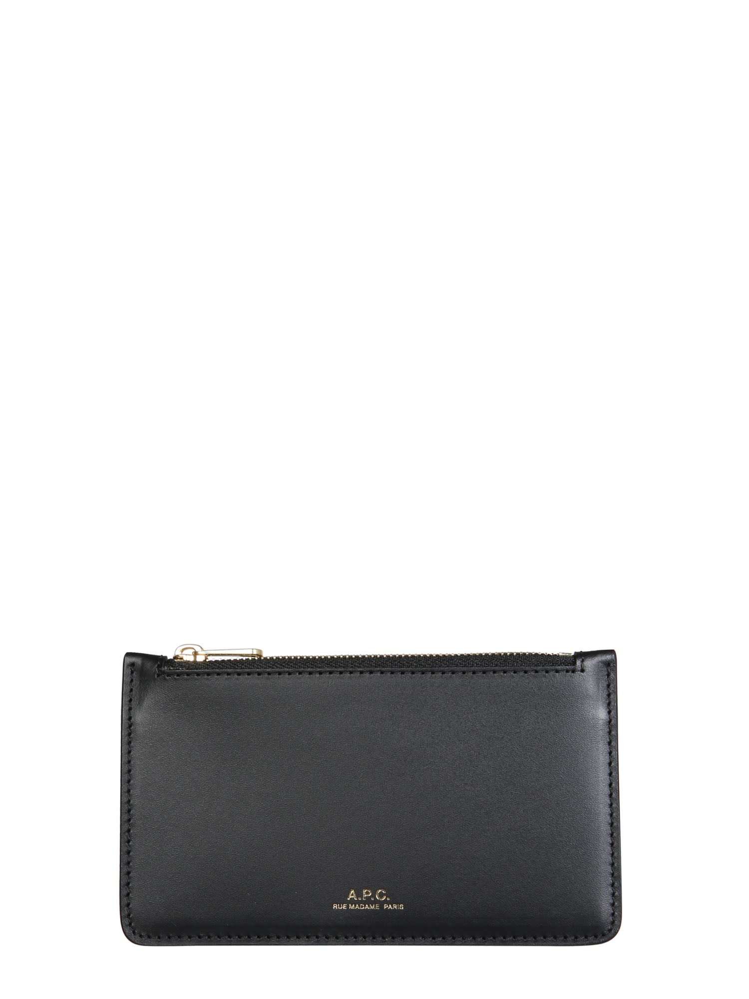 A.p.c. Willow Card Holder In Nero