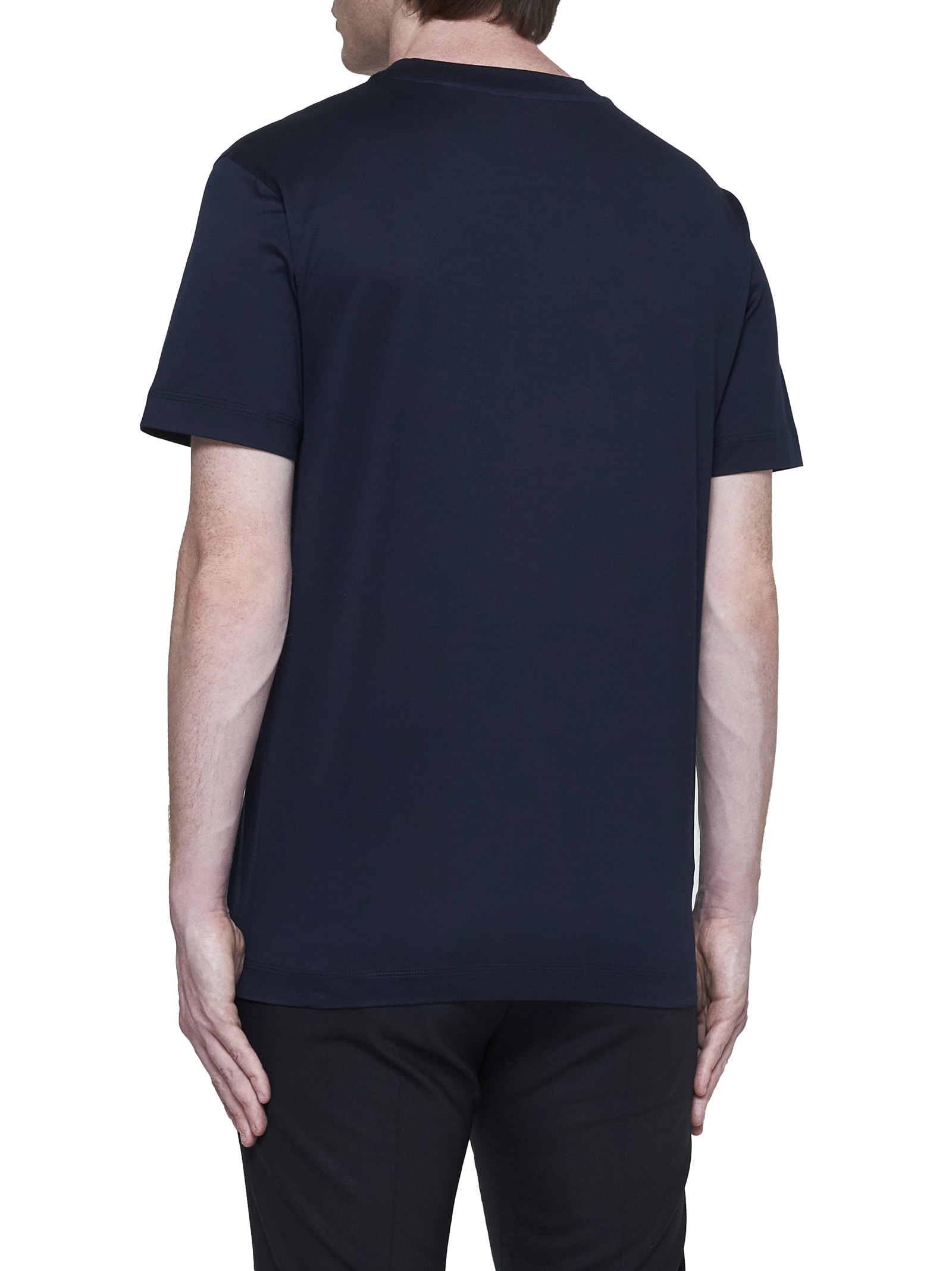 Shop Burberry T-shirt In Blu