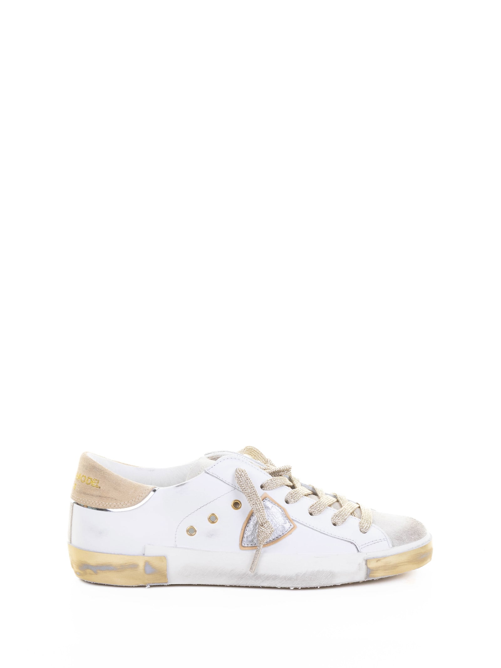 Philippe Model Paris Low Sneaker Prsx In Neutral