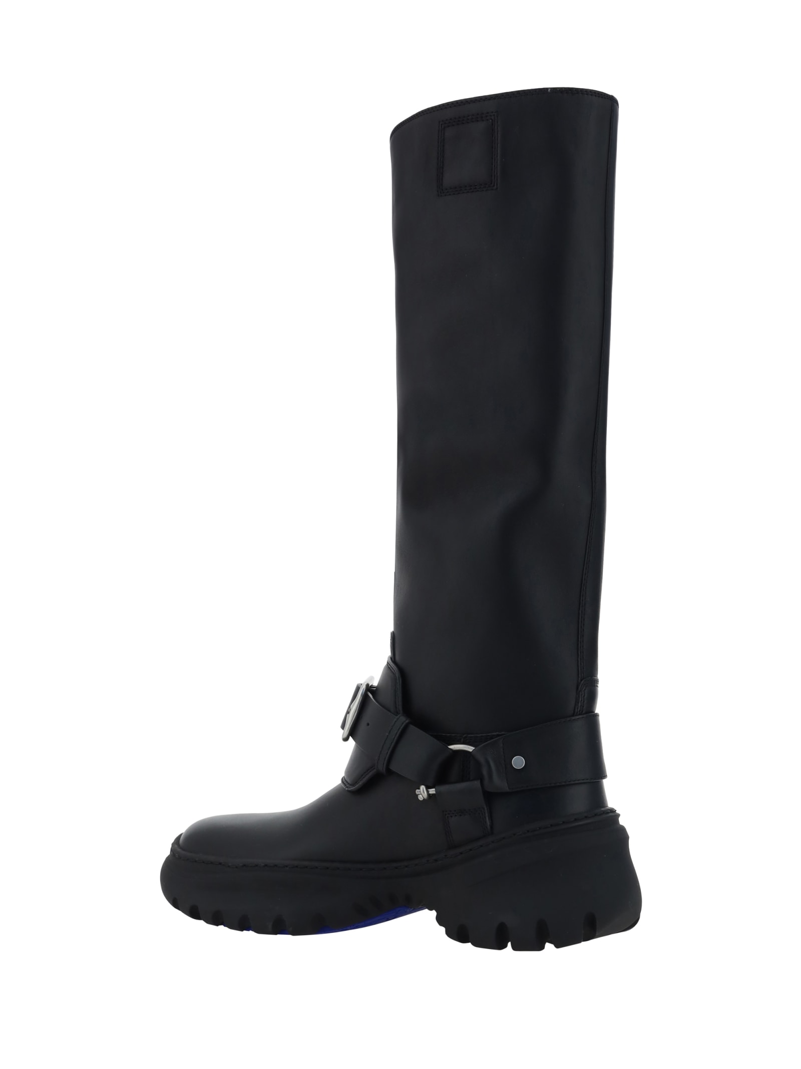 Shop Burberry Stomp Boots In Black