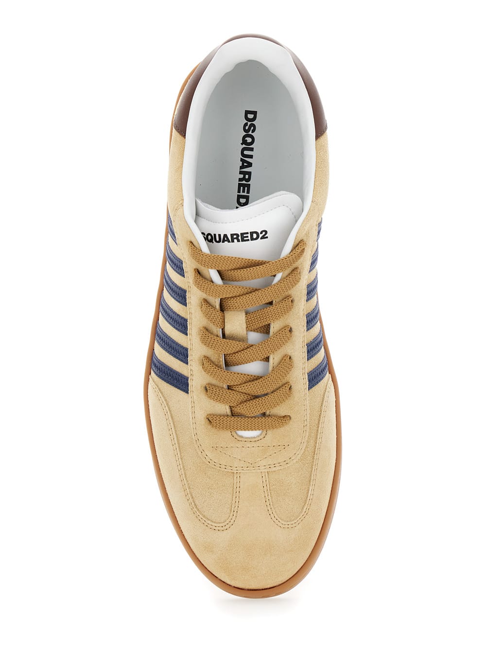 Shop Dsquared2 Sneakers Crosta+vitello In Brown