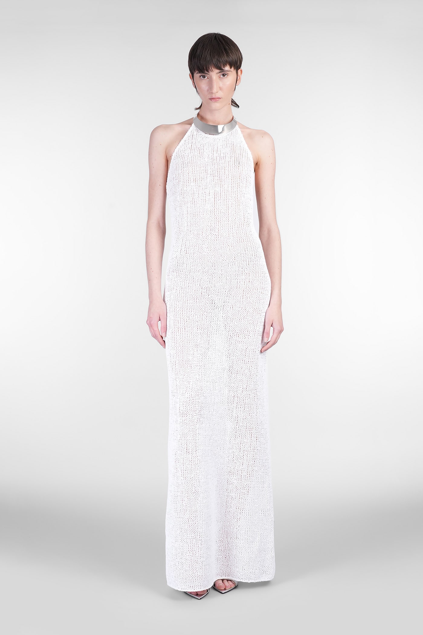 Nué Attina Dress Woman In White Polyester In White
