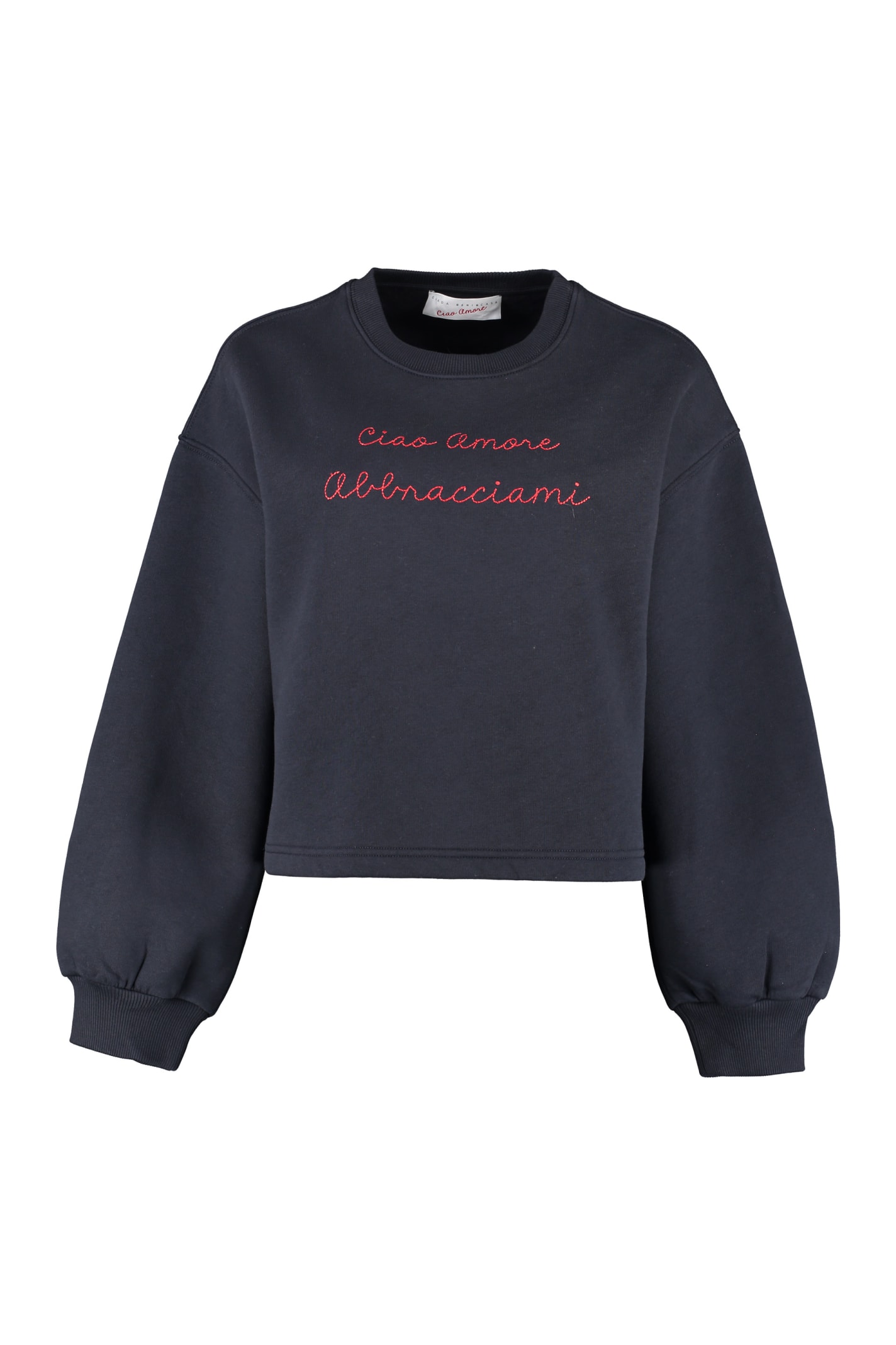 Giada Benincasa Embroidered Crew-nek Sweatshirt