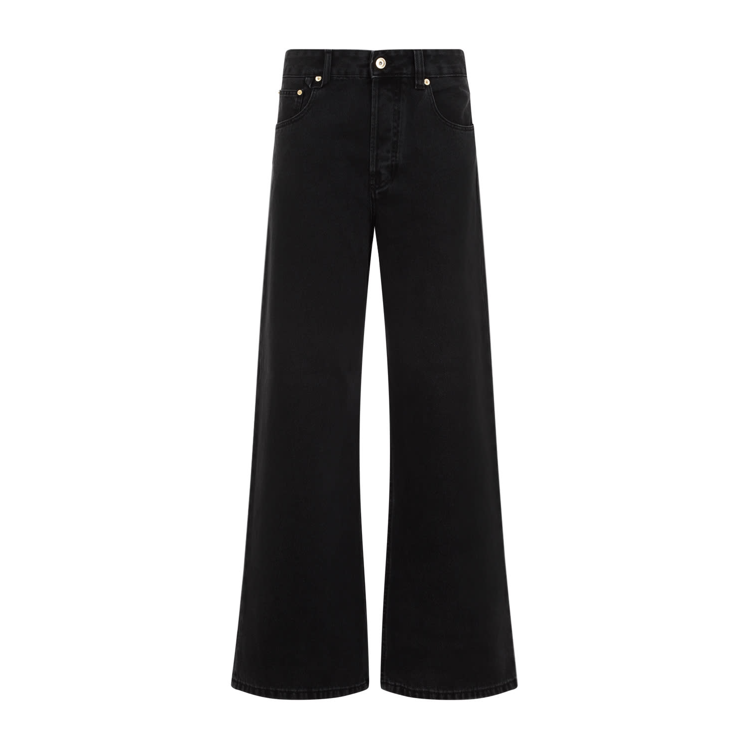 Shop Jacquemus Le De-nîmes Large Jeans In Black