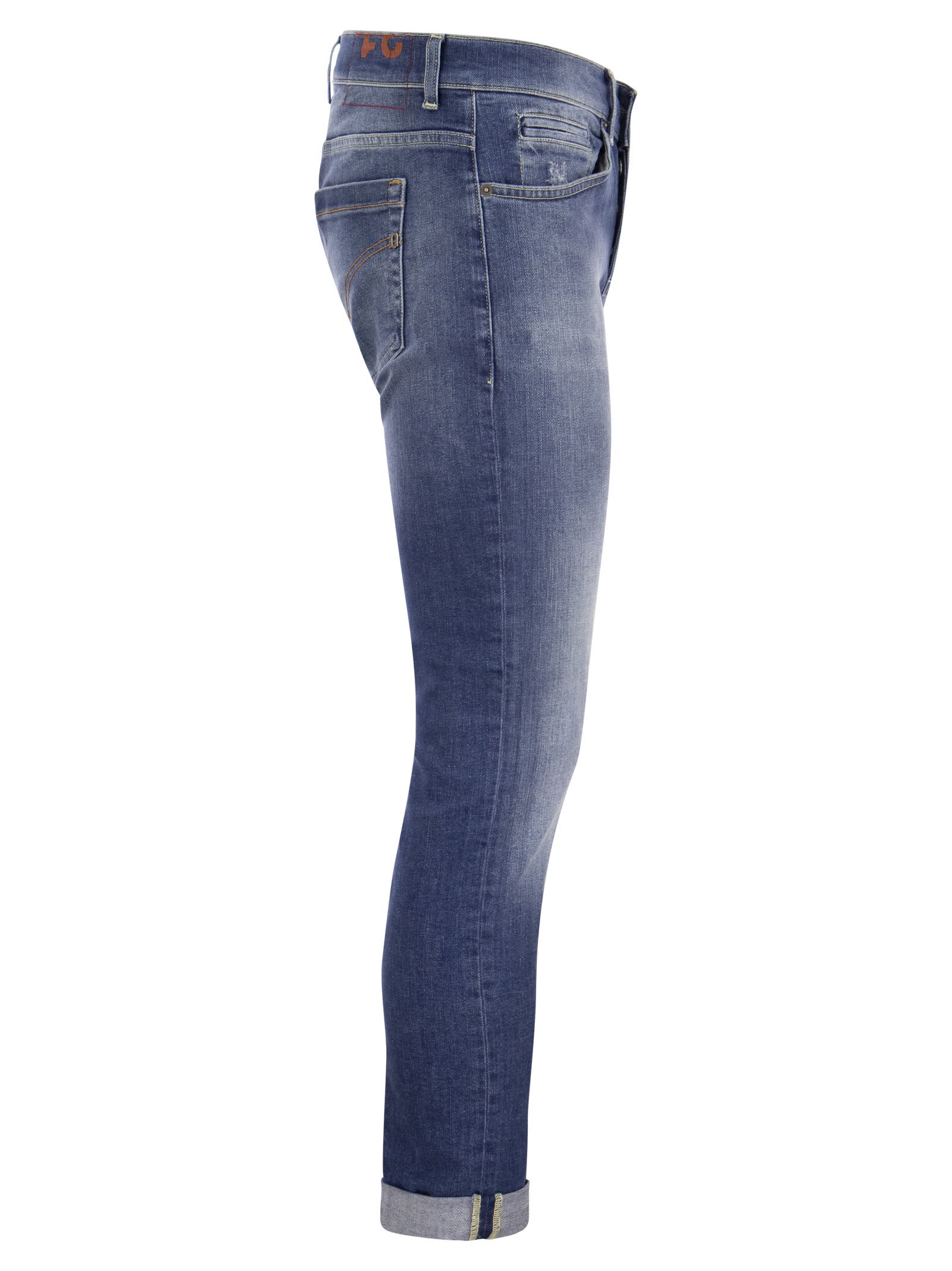 Shop Dondup George - Five Pocket Jeans In Blue