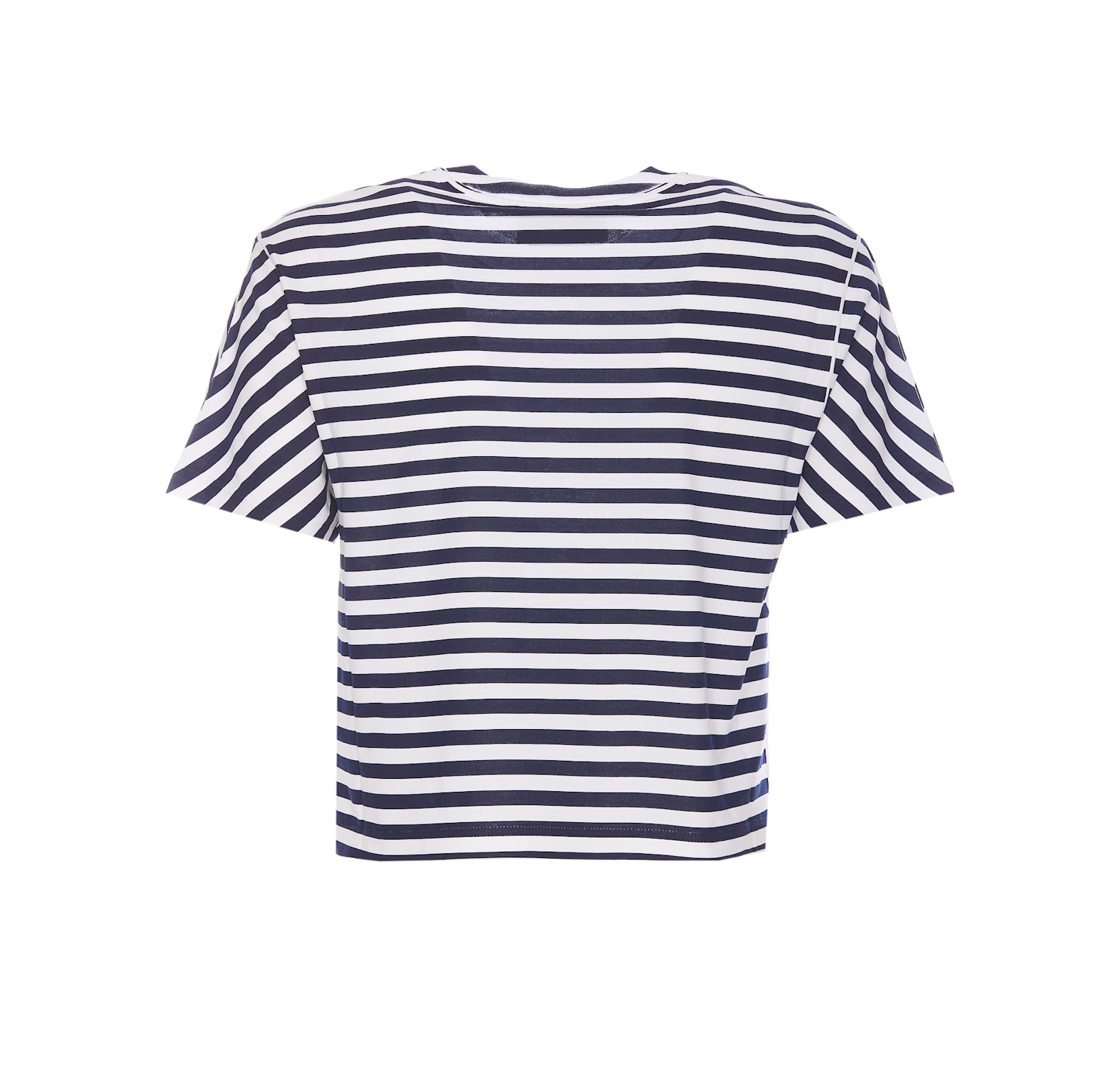 Shop Gucci Striped  Print T-shirt In Blue