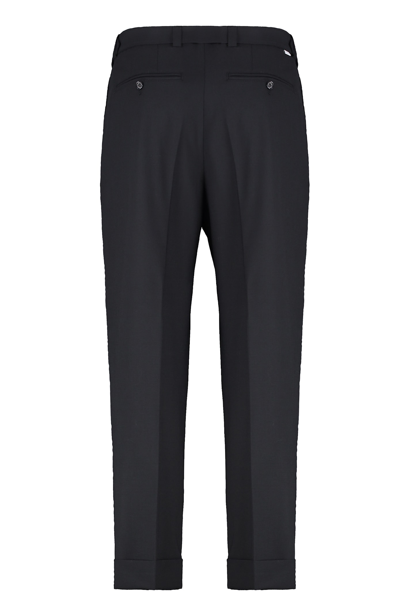 Paolo Pecora Slim Fit Chino Trousers In Black