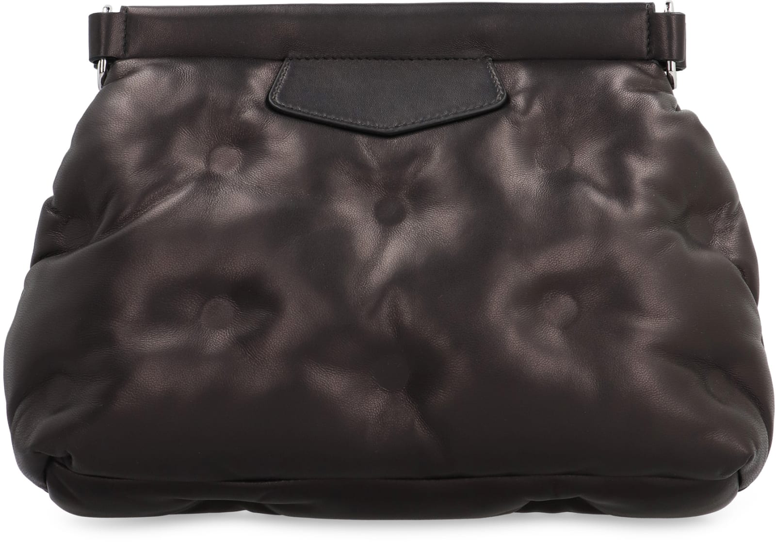 Shop Maison Margiela Glam Slam Leather Bag In Black