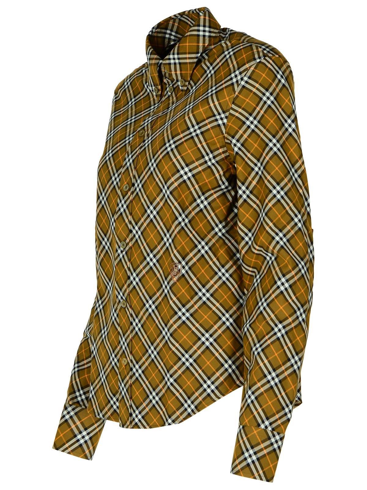 BURBERRY CHECK-PATTERN LONG SLEEVED SHIRT 