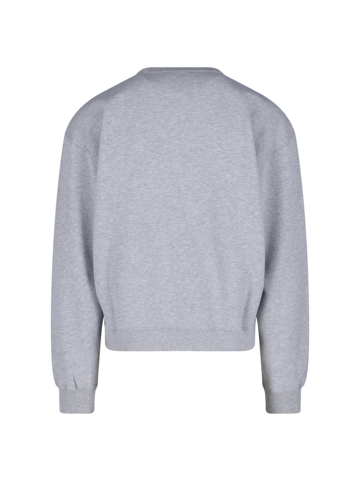 Gucci Crew Neck Long Sleeves Ribbed Cuffs Sweater In Gray