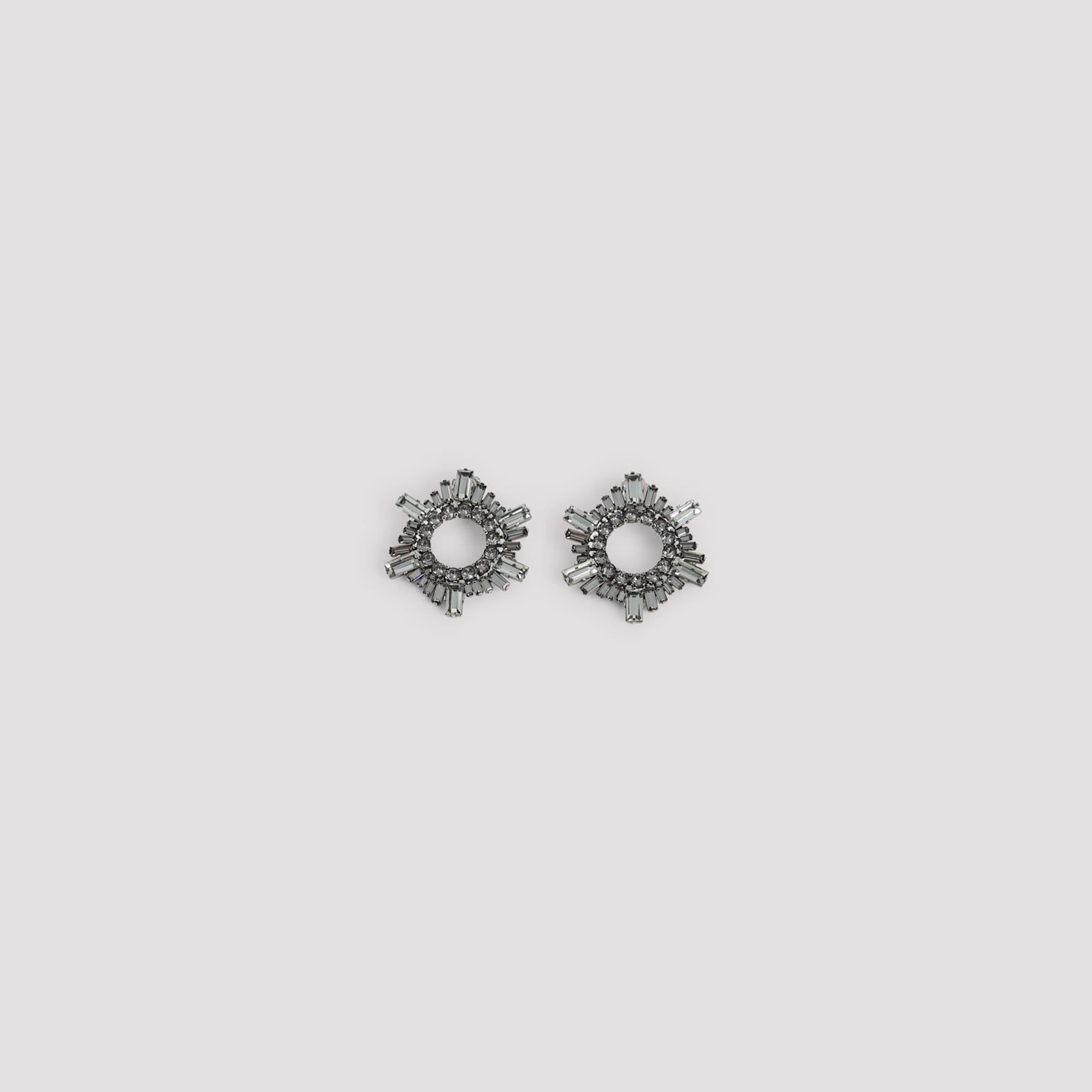 Amina Muaddi Begum Earrings Mini In Black