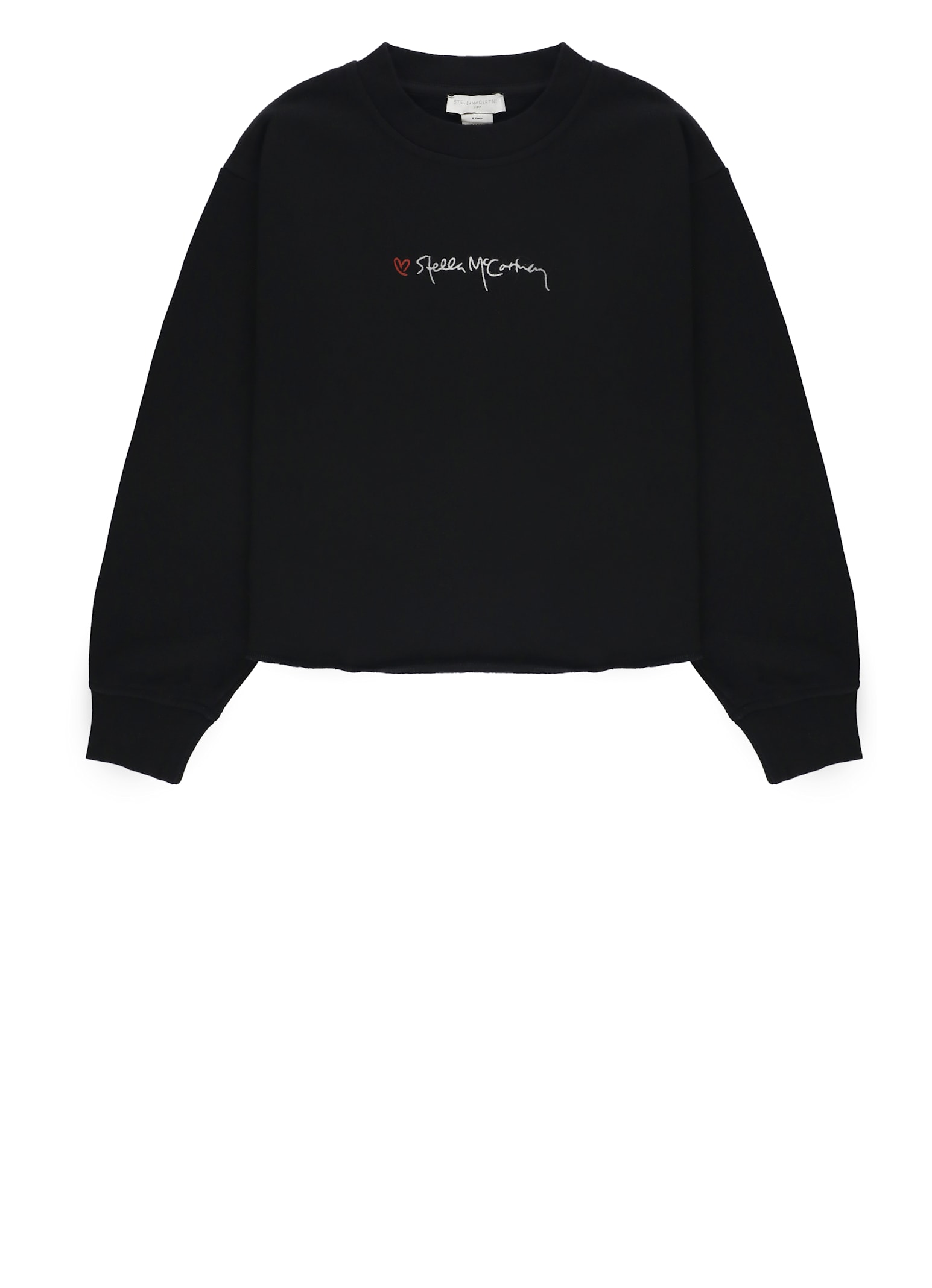 Stella Mccartney Embroidered Fleece Top In Black