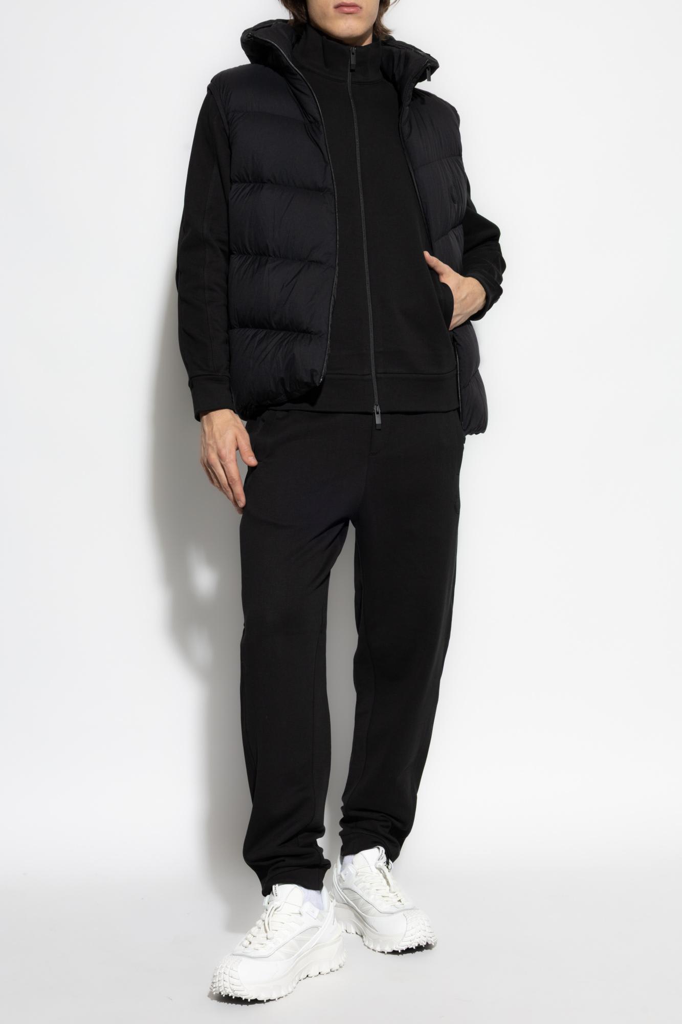 Moncler Black Nylon Guersac Down Jacket In Black