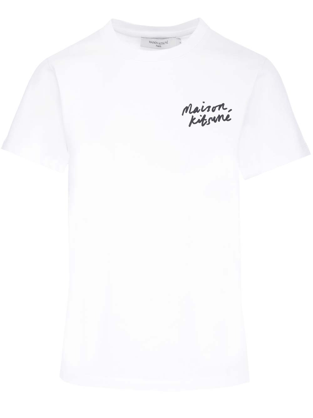 Shop Maison Kitsuné T-shirt Maison Kitsun? In M186 White/black
