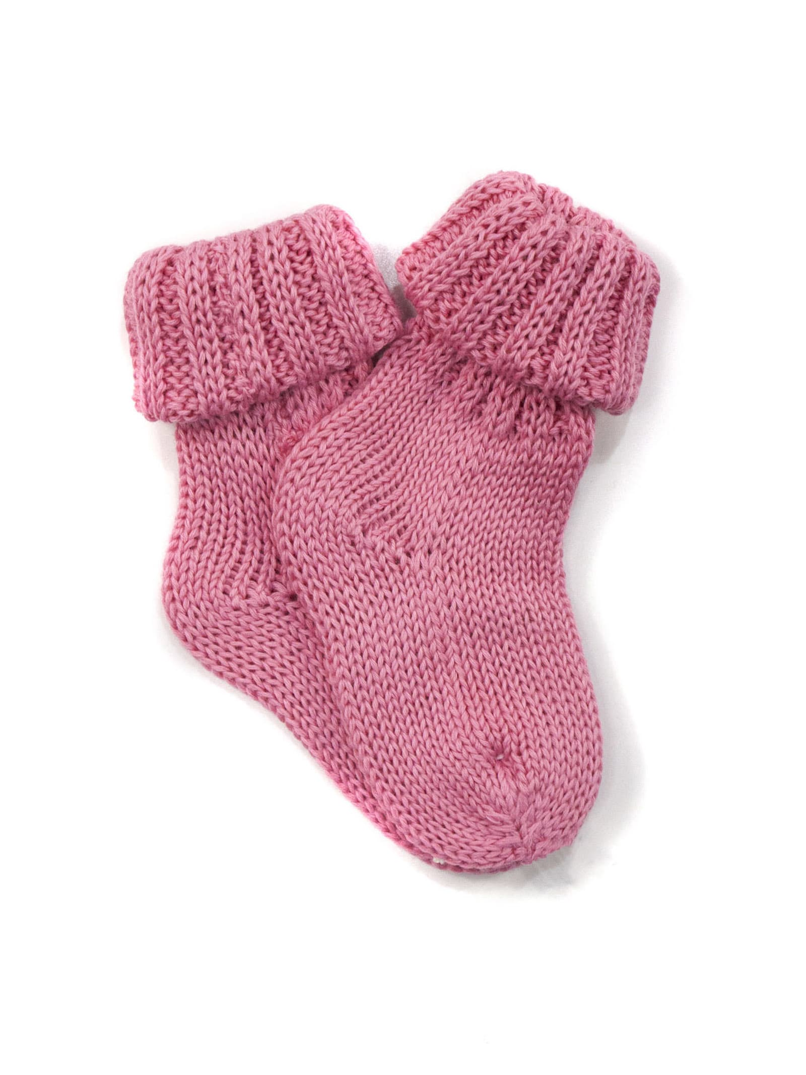 Little Bear Pink Cotton Socks