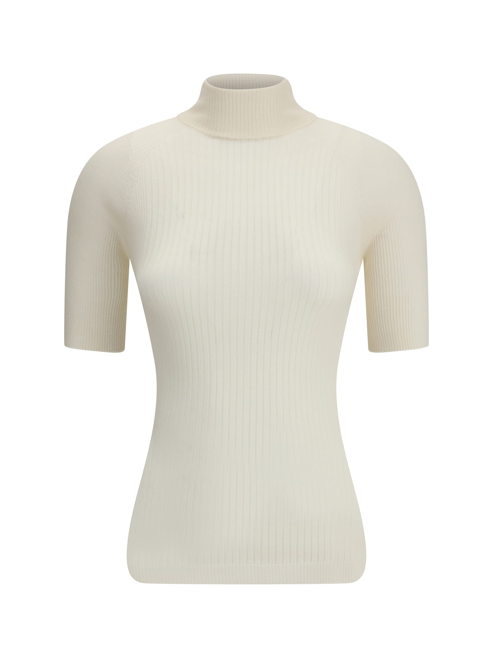 Sa Su Phi Ribbed-knit Top In White
