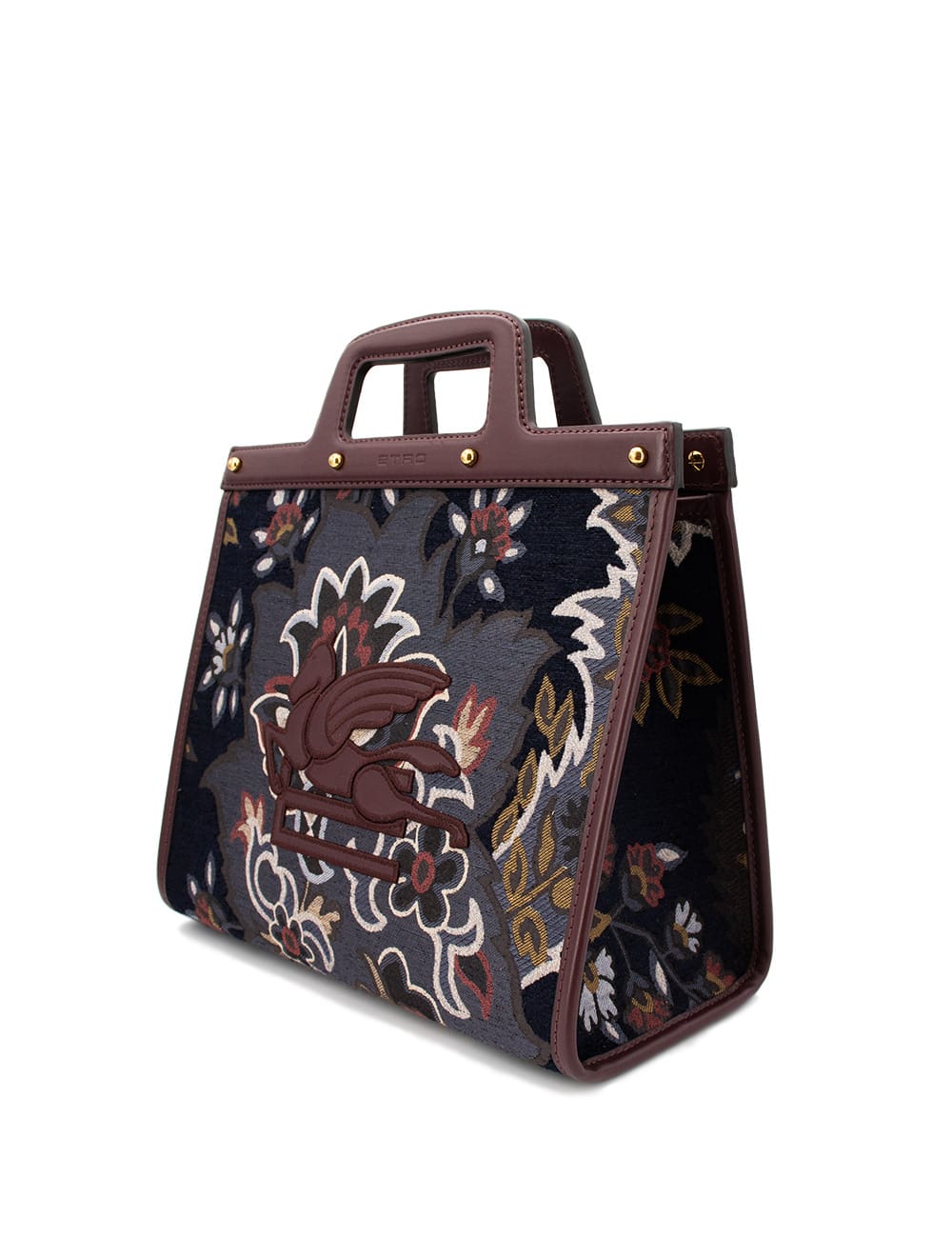 Shop Etro Bag In Multicolor On Blue Base