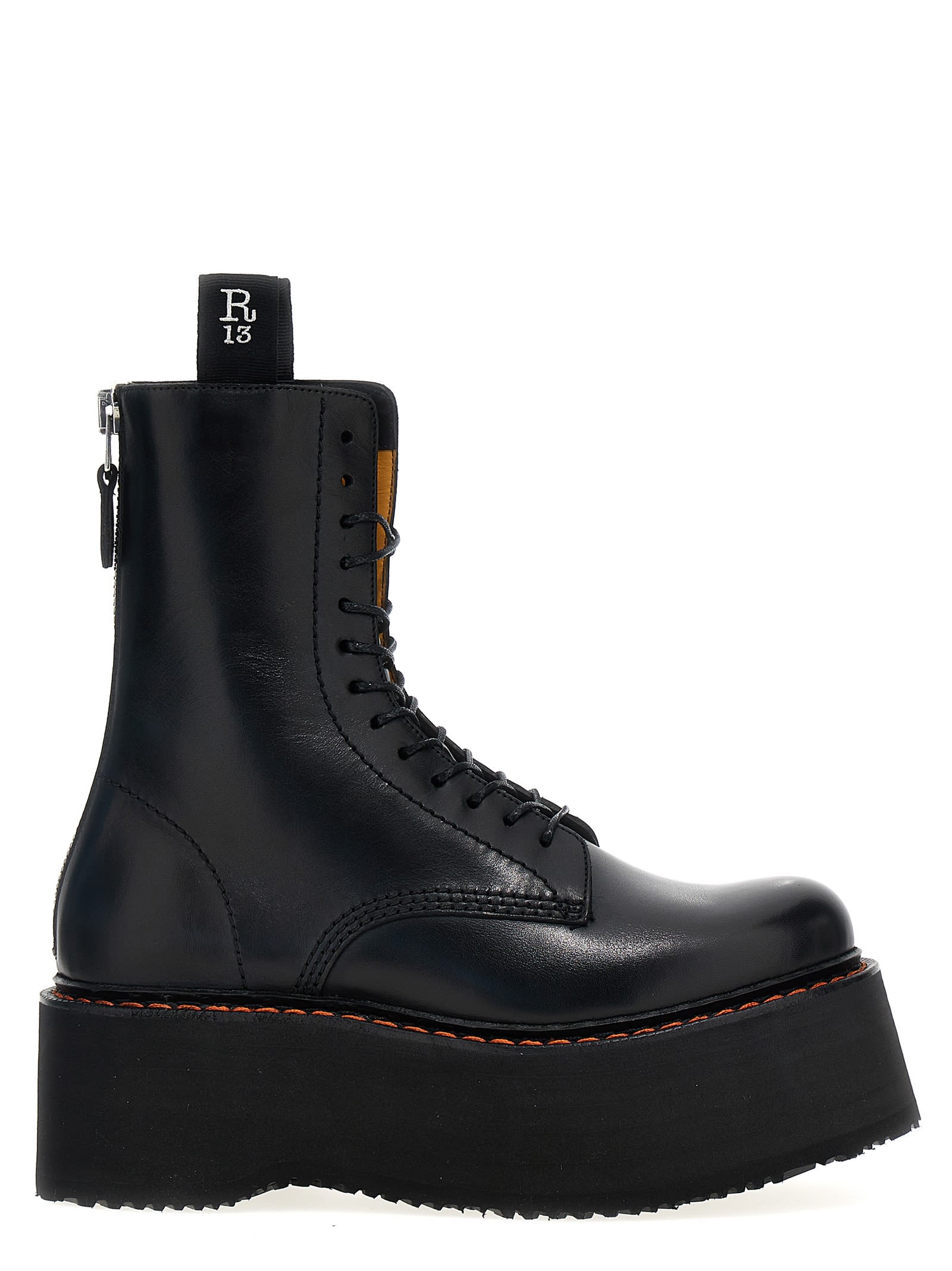 Shop R13 X-stack Boots In Black