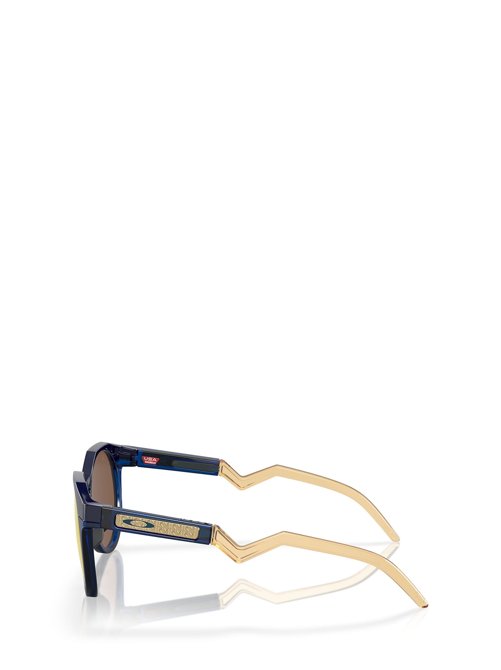 Shop Oakley Oo9242 Navy / Transparent Blue Sunglasses