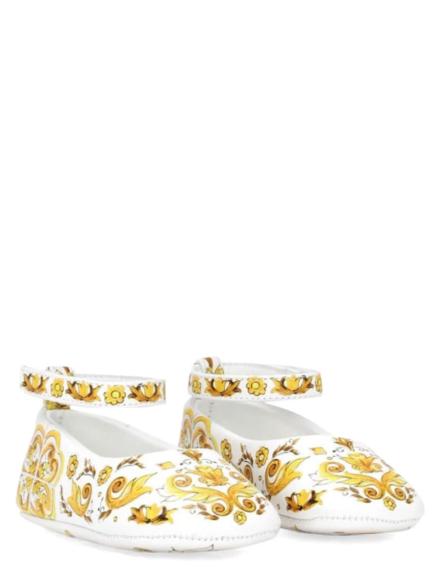 Shop Dolce & Gabbana Ball. With Tassel Strap Stam Azulejos Yellow