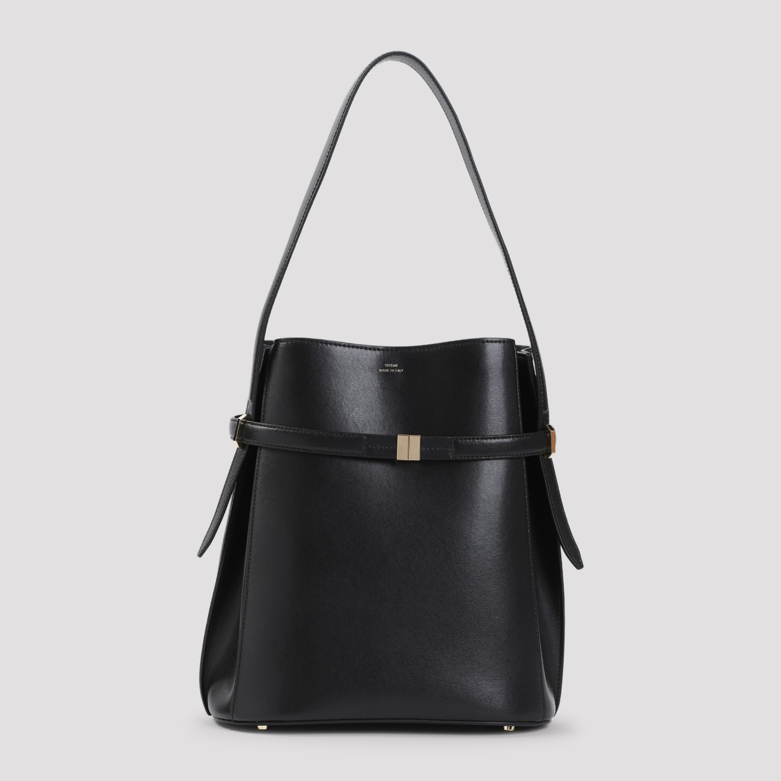 Totême Belted Leather Bucket Bag