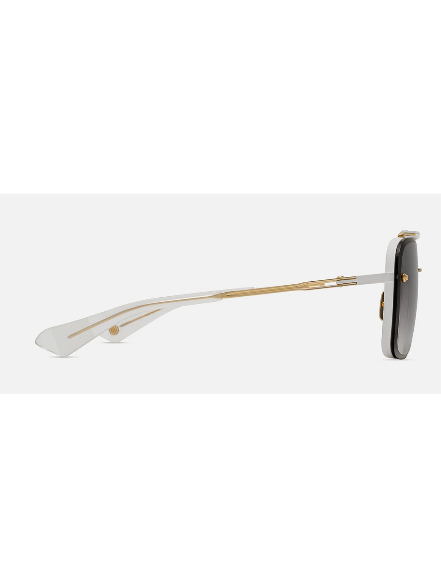 Dita Dts121/62/07 Mach/six Sunglasses In Matte White_yellow Gold