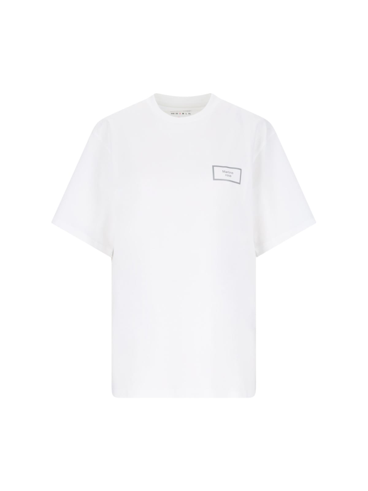 Shop Martine Rose Logo T-shirt In White