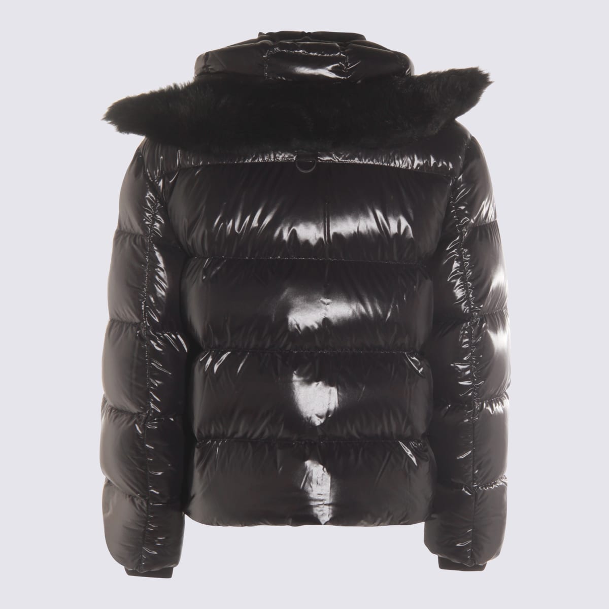 Moose Knuckles Black Down Jacket In Black