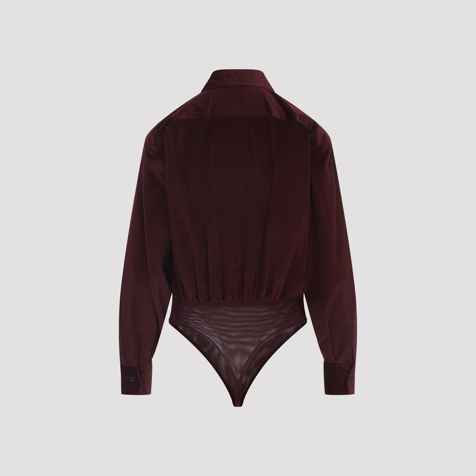 Max Mara Long Sleeve Collared Sheer Bottom Shirt In Black