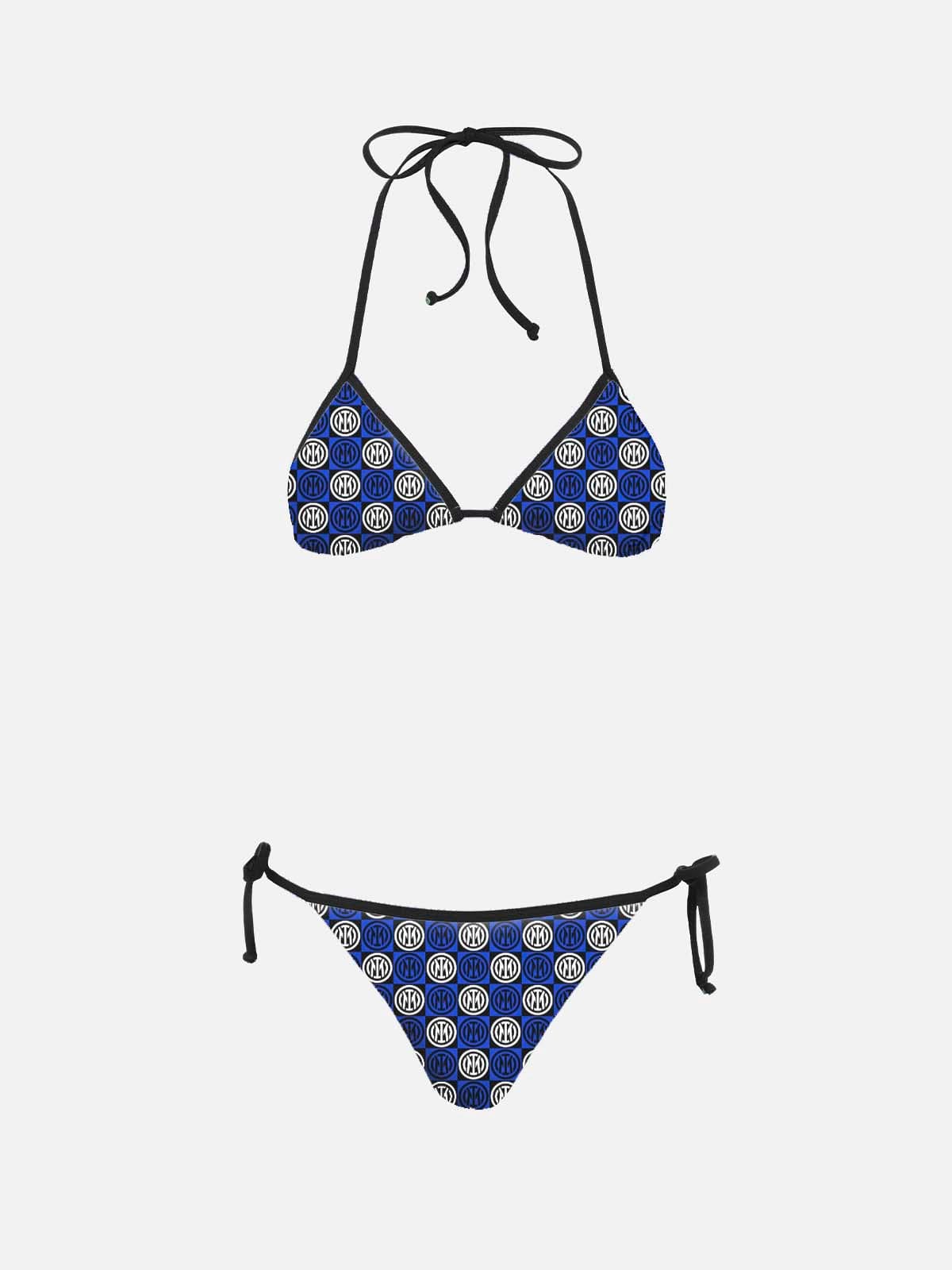 Woman Triangle Bikini Maleah With Inter Logo Print Inter Special Edition