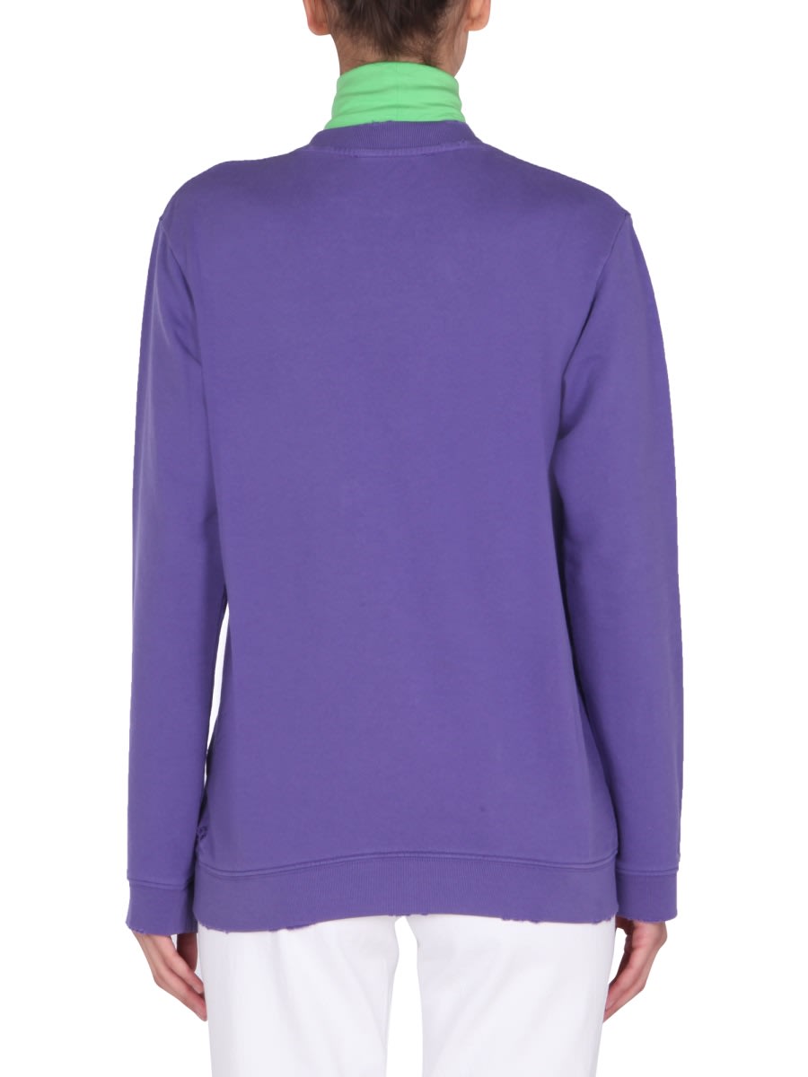 Shop Raf Simons Teenage Dreams Sweatshirt In Purple
