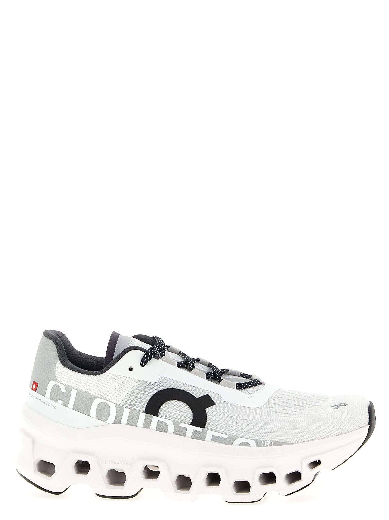 On Women's Cloudmster Road Running Sneakers In All White In Multi
