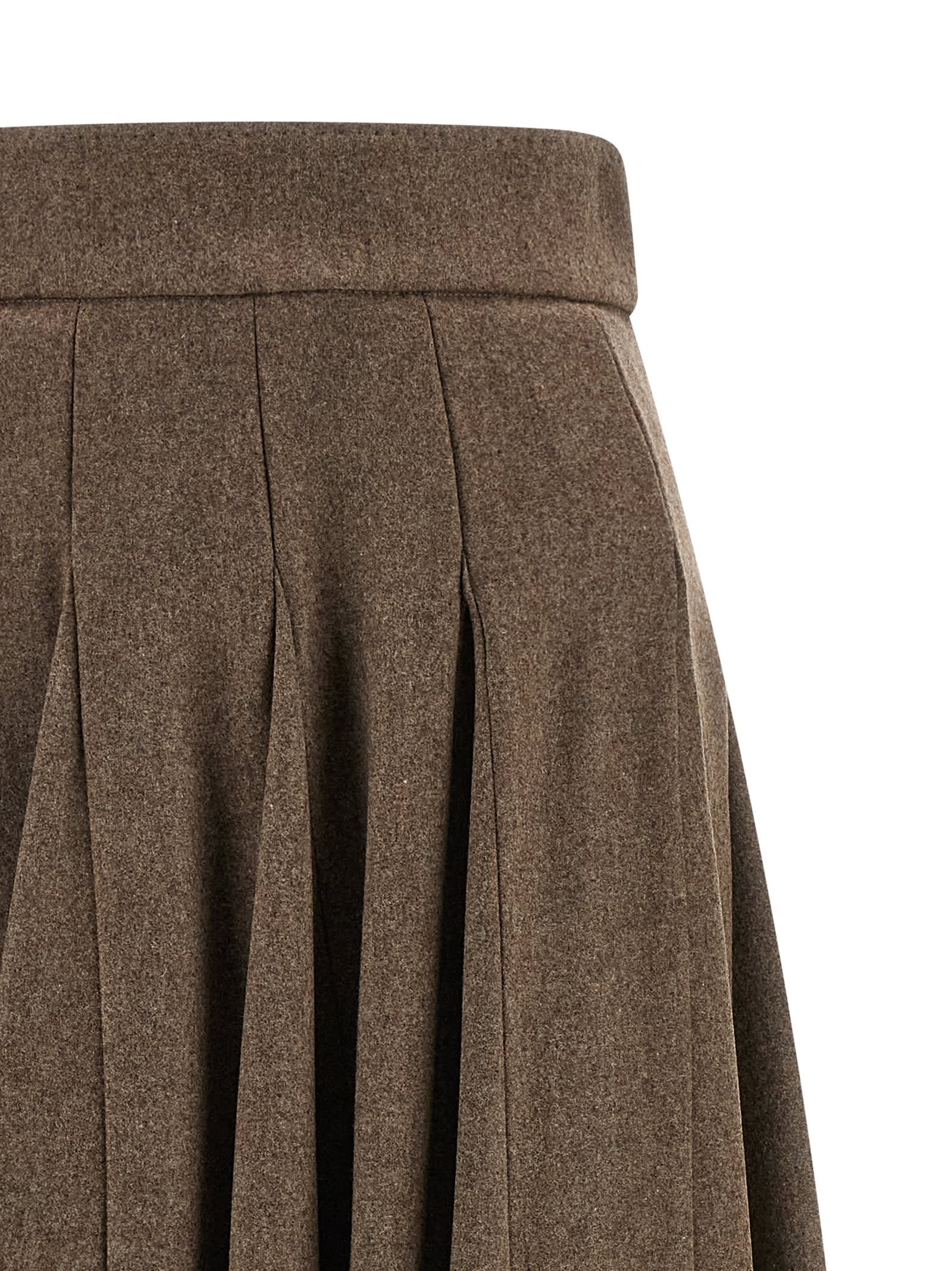 Max Mara Bellico 1234 Skirt In Brown