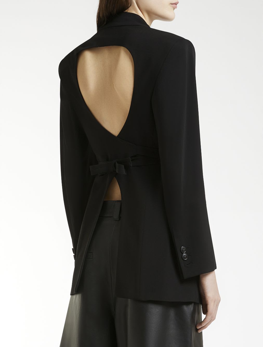 Shop Marella The Cutout Blazer In Black