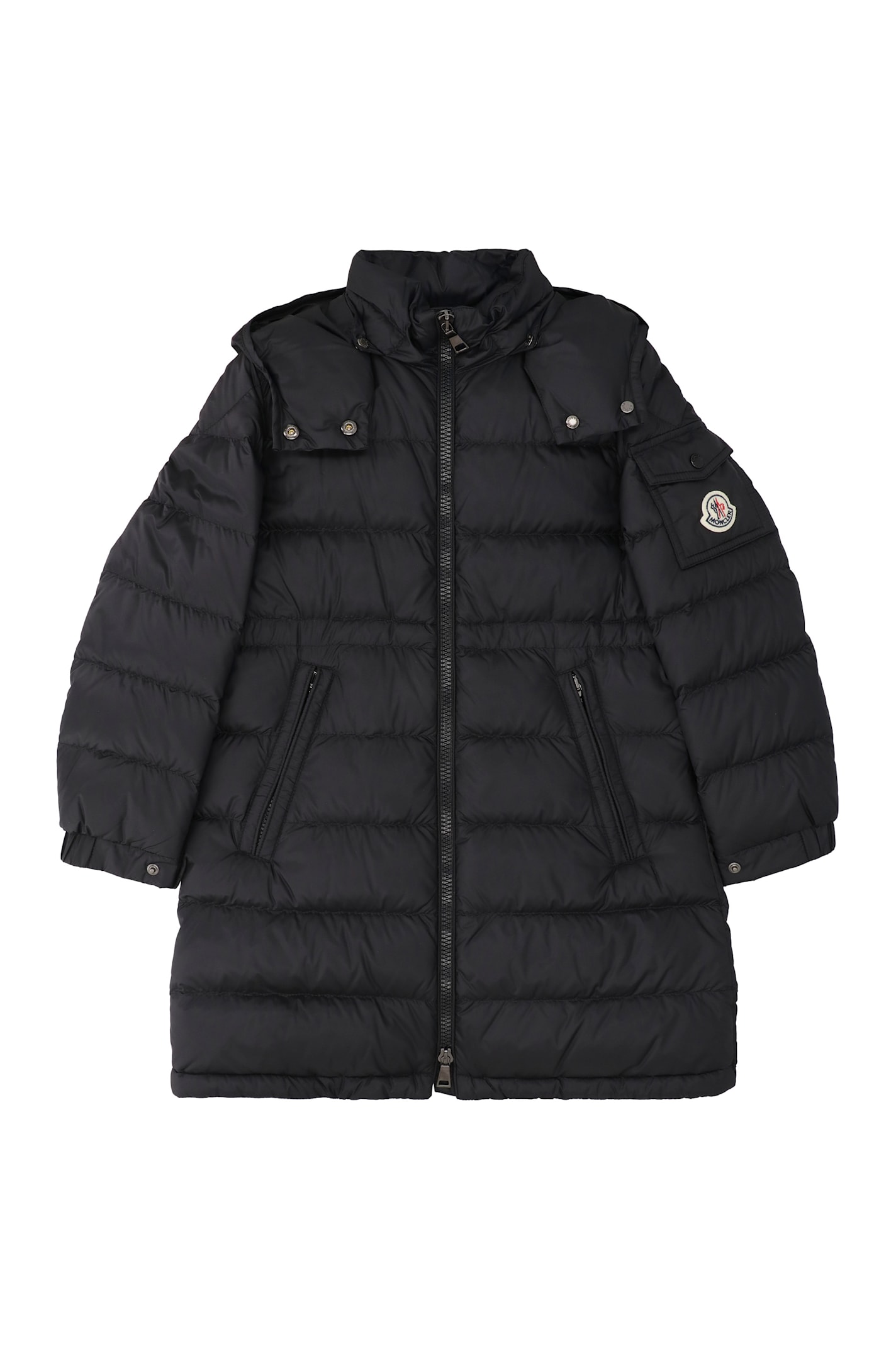 Moncler Meillon Long Down Jacket In Black