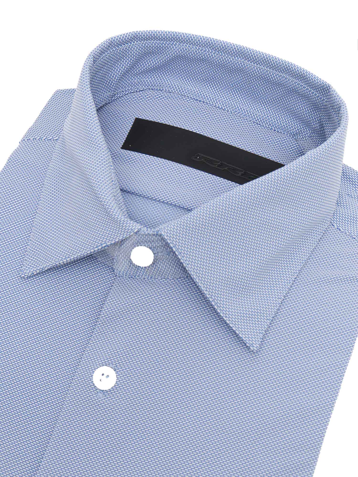 Shop Rrd - Roberto Ricci Design Jacquard Oxford Shirt In Light Blue