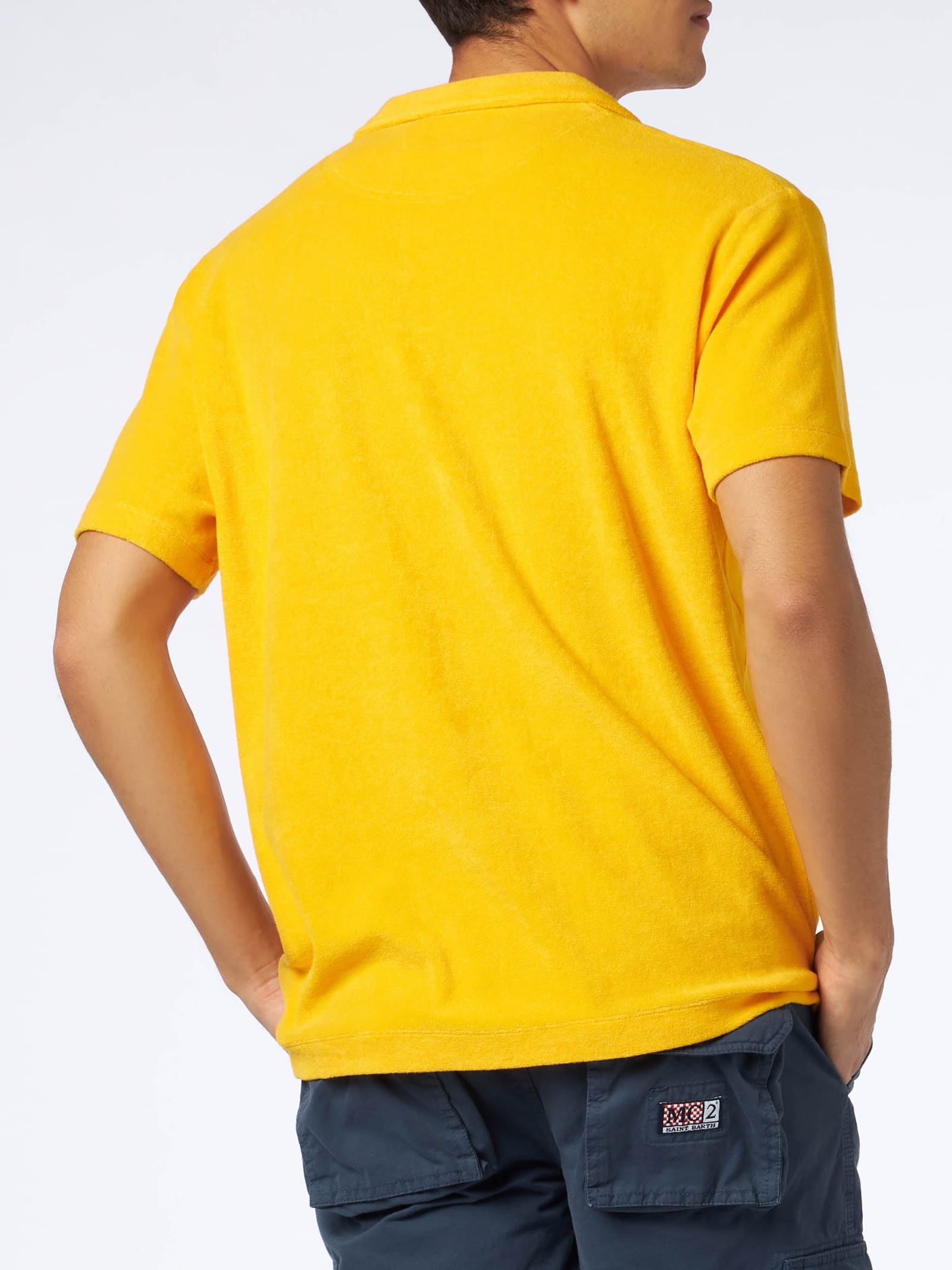 Mc2 Saint Barth Man Terry Yellow Polo