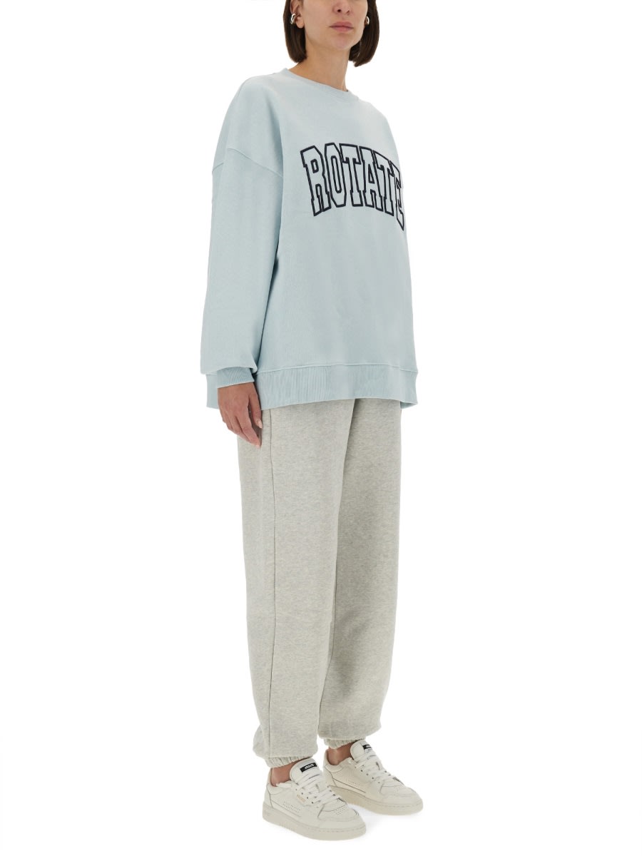 Rotate Birger Christensen Trousers With Elastic Waistband And Side Pockets In Gray