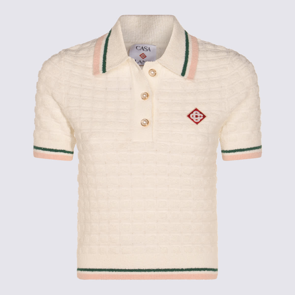 White Cotton Polo Shirt