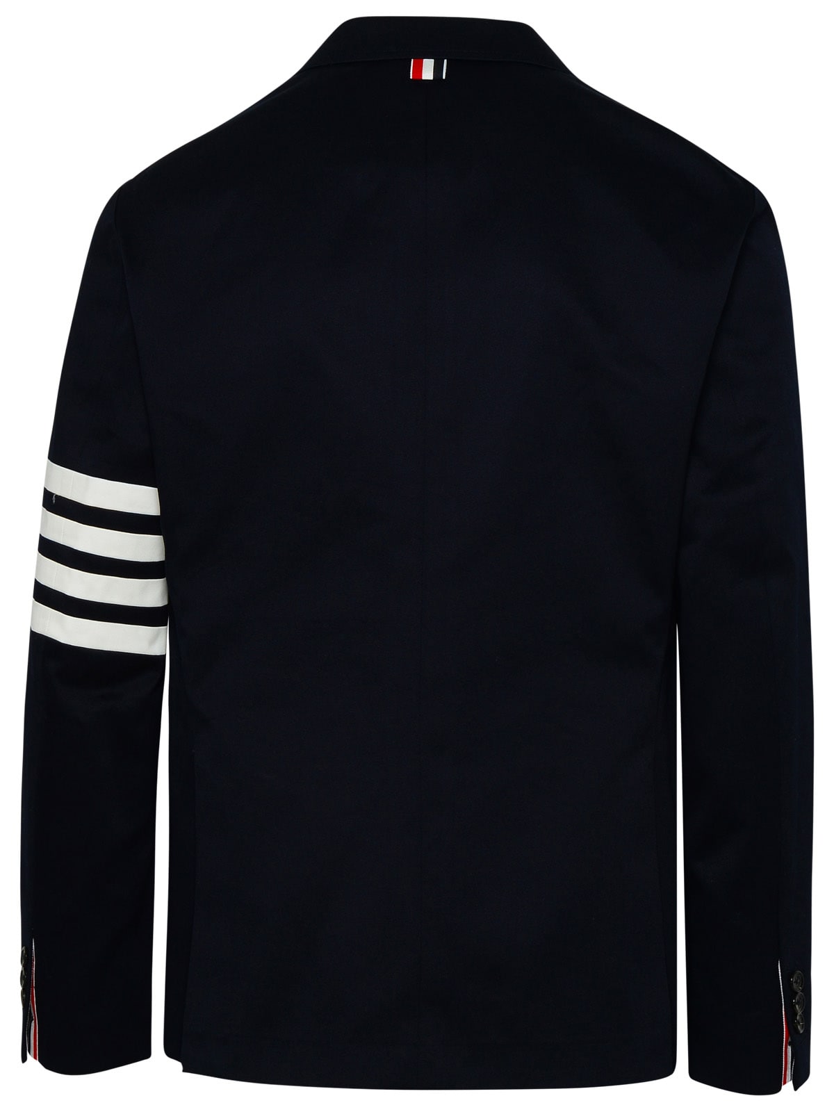 Thom Browne Navy Cotton Blazer In Blue