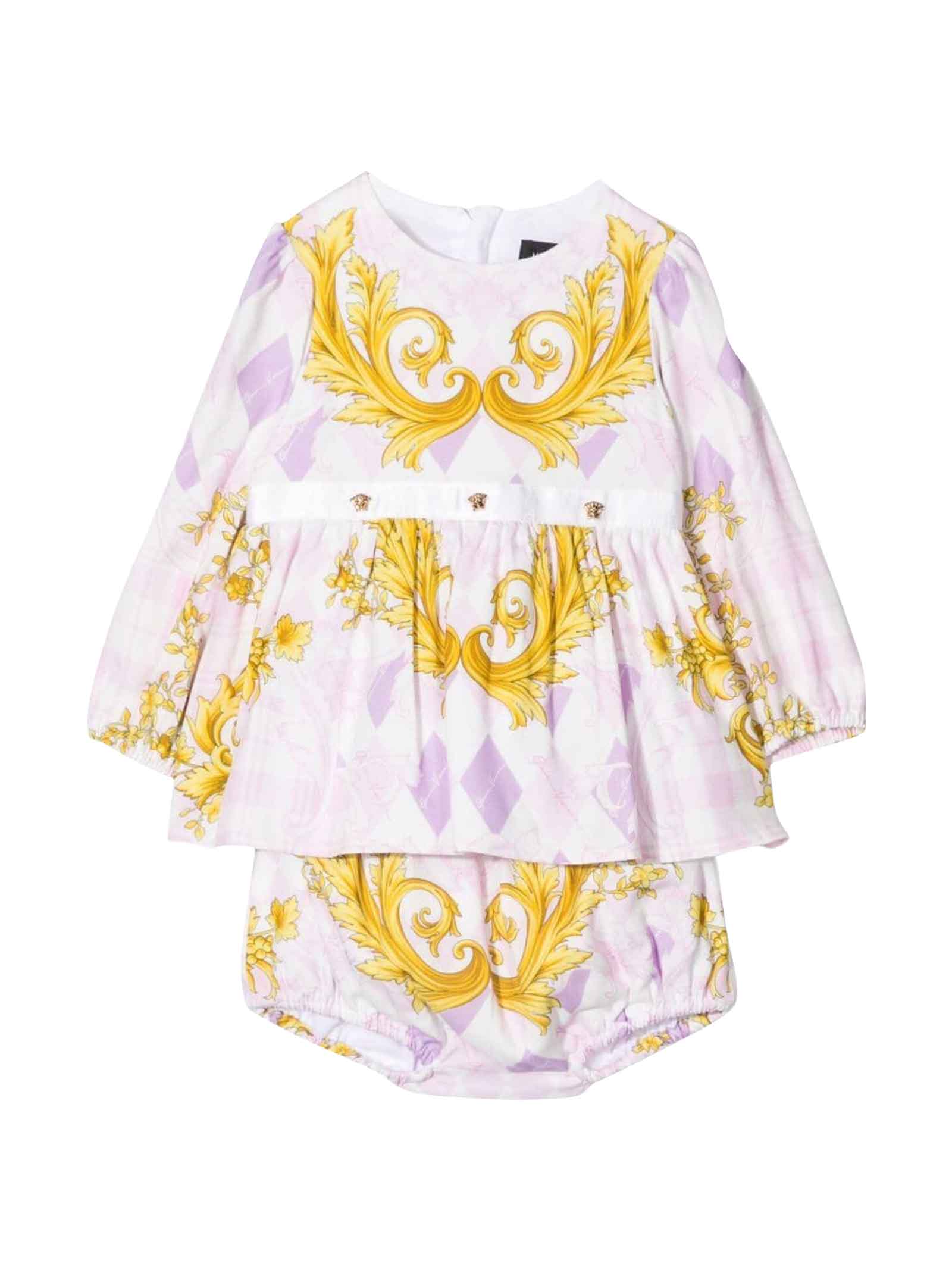 Versace Young Newborn Patterned Outfit