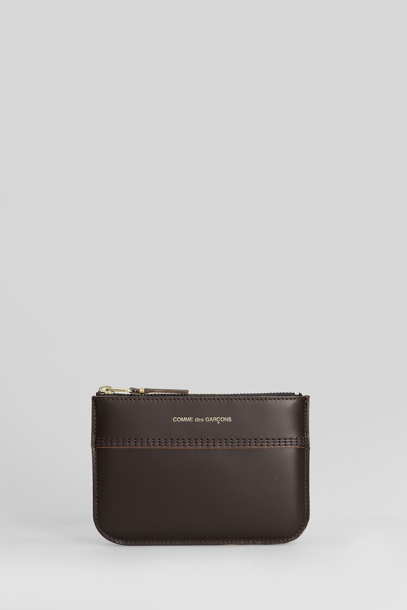 Comme Des Garçons Wallet In Brown Leather In Brown