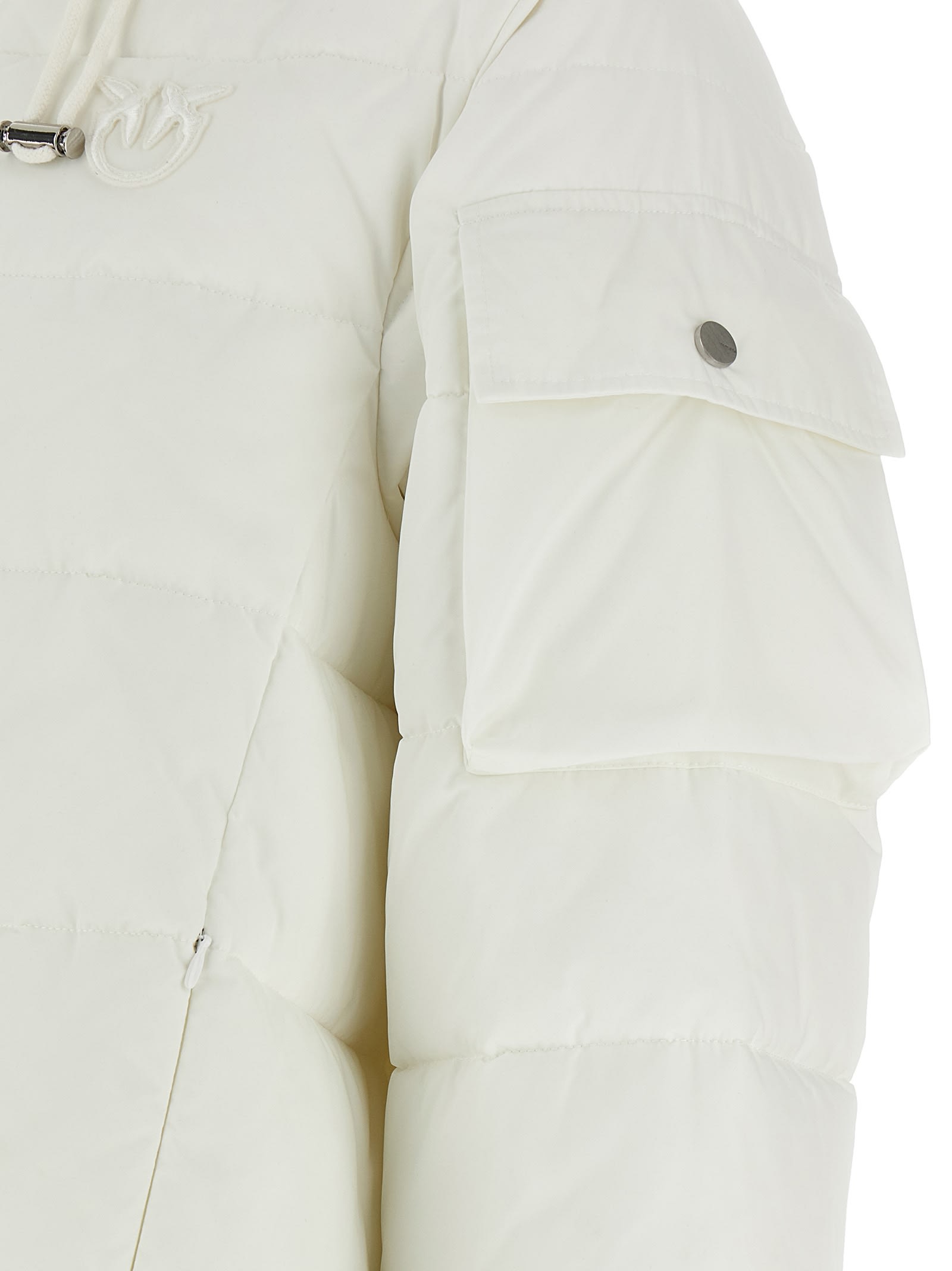 Pinko Crusca Puffer Jackets White In White