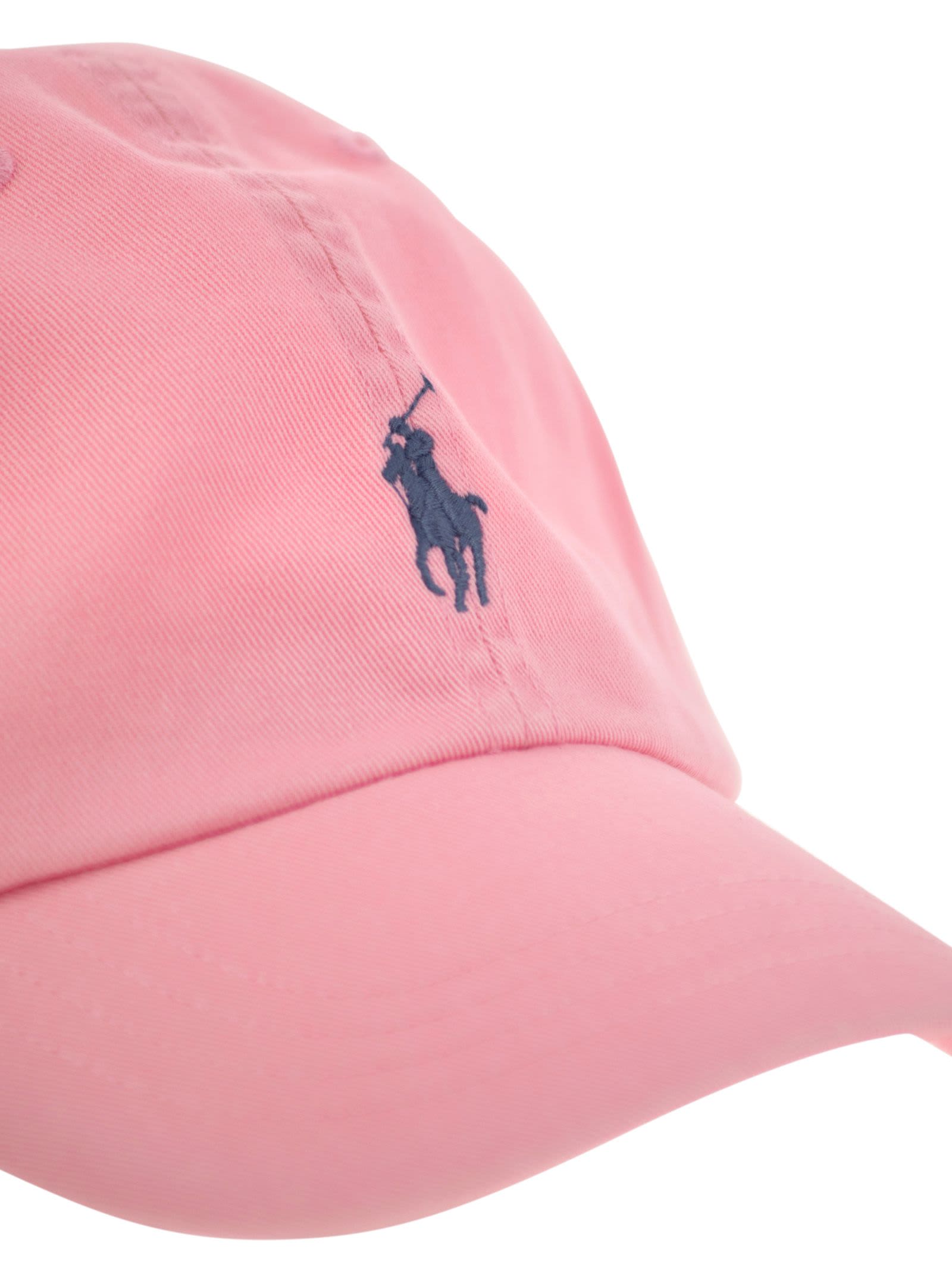 Shop Polo Ralph Lauren Cotton Chino Hat In Pink